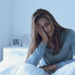 Schlafstörungen: Frau ist nachts wach